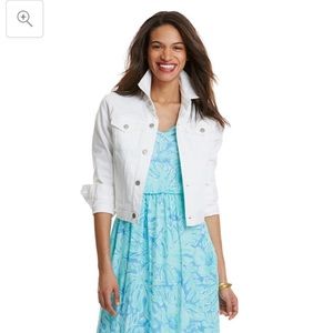 White Denim Jacket like New Vineyard Vines